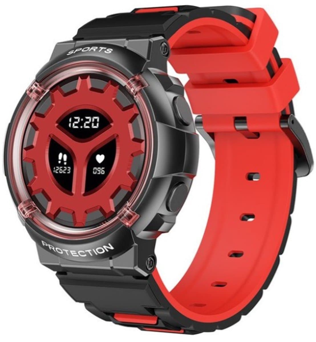 West Watches Smartwatch Kinderen Model Storm II Activity Tracker - Tieners/Kinderen - Zwart Rood