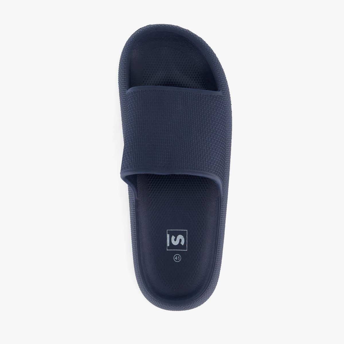 Heren badslippers donkerblauw - Maat 43