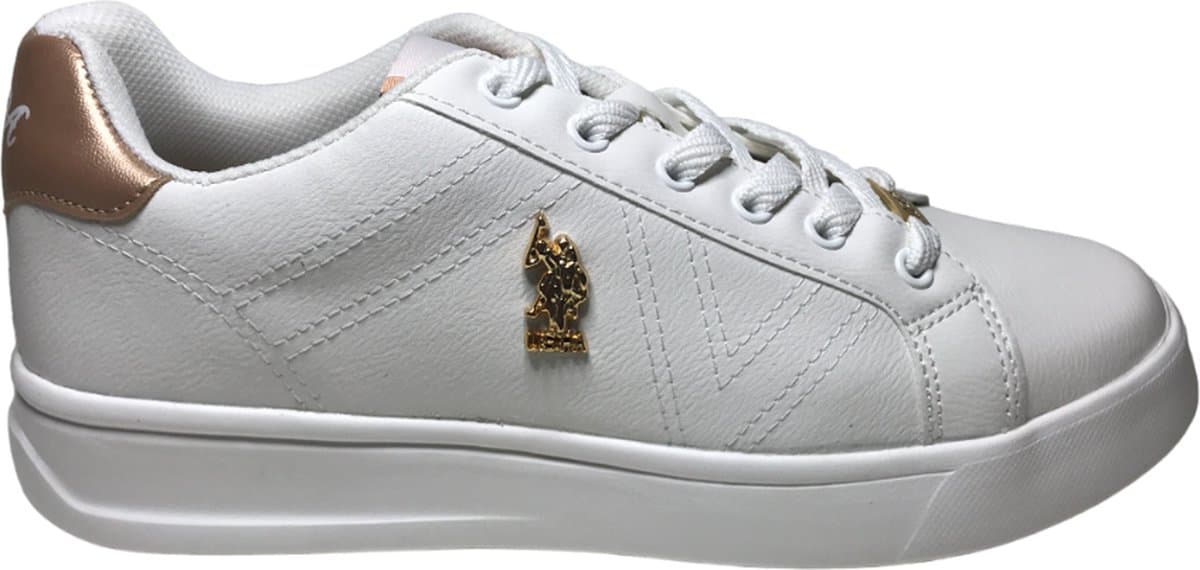 U.S. Polo Assn. - Exxy - Mt 38 - Sportieve veter sneakers - wit