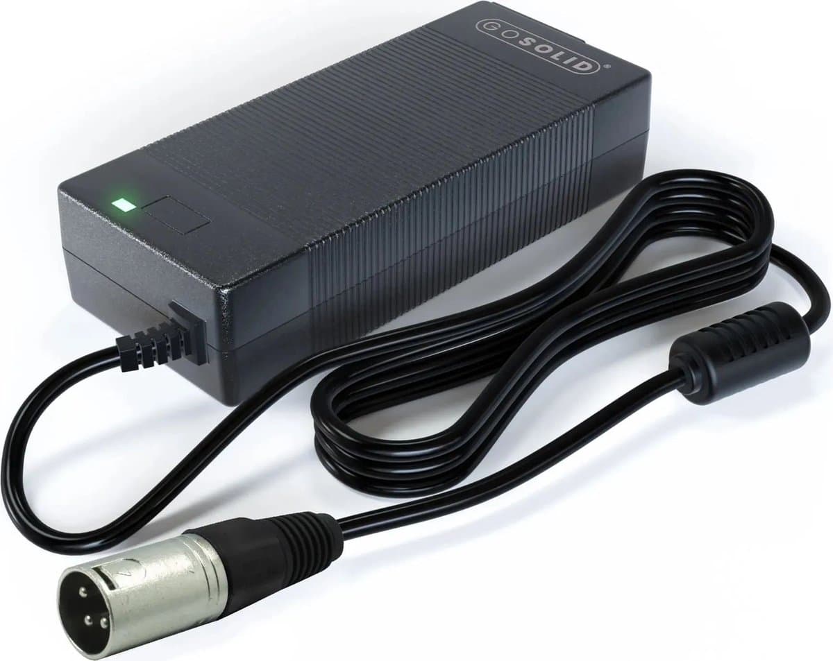 GO SOLID! ® Oplader Elektrische Fiets - 42V 3A met XLR 3-polige plug