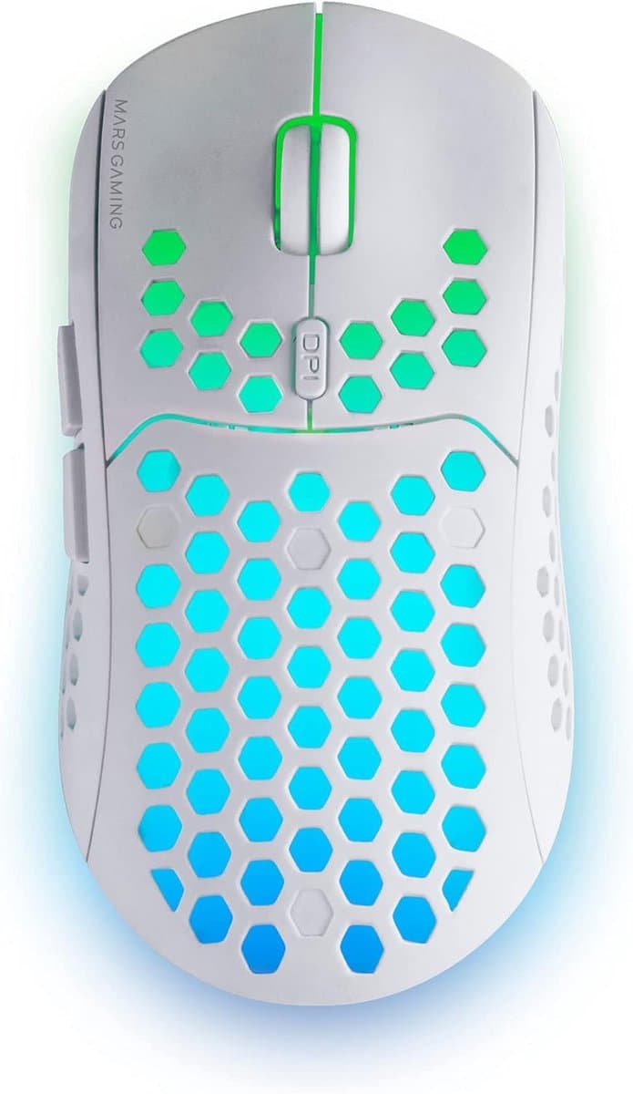 Draadloze Gaming Muis met RGB Verlichting en 3200 DPI - Ultralicht en Nauwkeurig