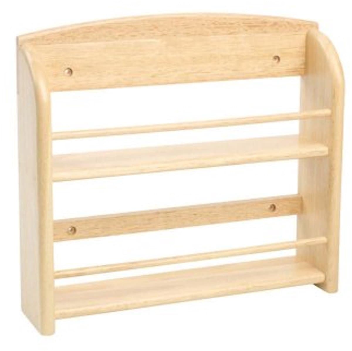 T&G Woodware Scimitar JAR-12 Hevea kruidenrek voor aan de muur met bevestigingen (bussen niet inbegrepen)