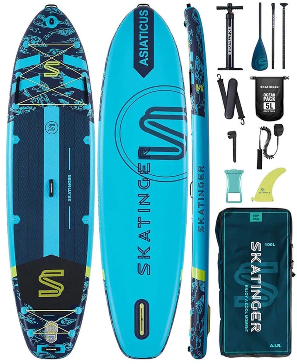 Skatinger Asiaticus Opblaasbaar Yoga SUP Board – Compleet Pakket