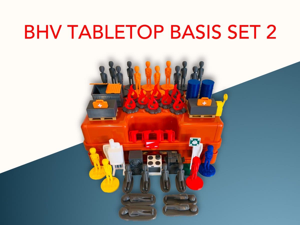 BHV Tabletop Basisset 2 - Oefenset voor BHV training, ontruiming en calamiteitenoefeningen