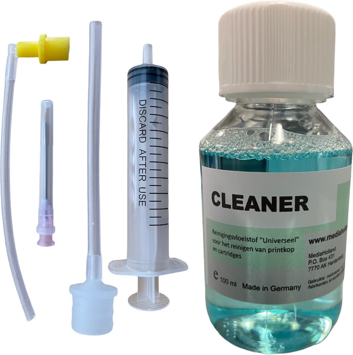 Canon en HP Printkop Onderhoud Set - Printer Cleaning Kit - Incl. Printkopreiniger Vloeistof - 100 ml