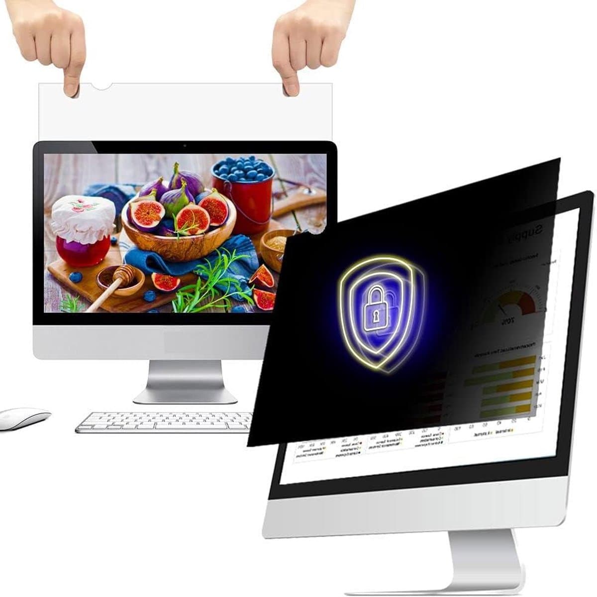 Privacy Schermfilter - Beeldschermfilter Privacyscherm - Scherm Beveiligen - 5:4 Beeldverhouding - 17 Inch - Zwart