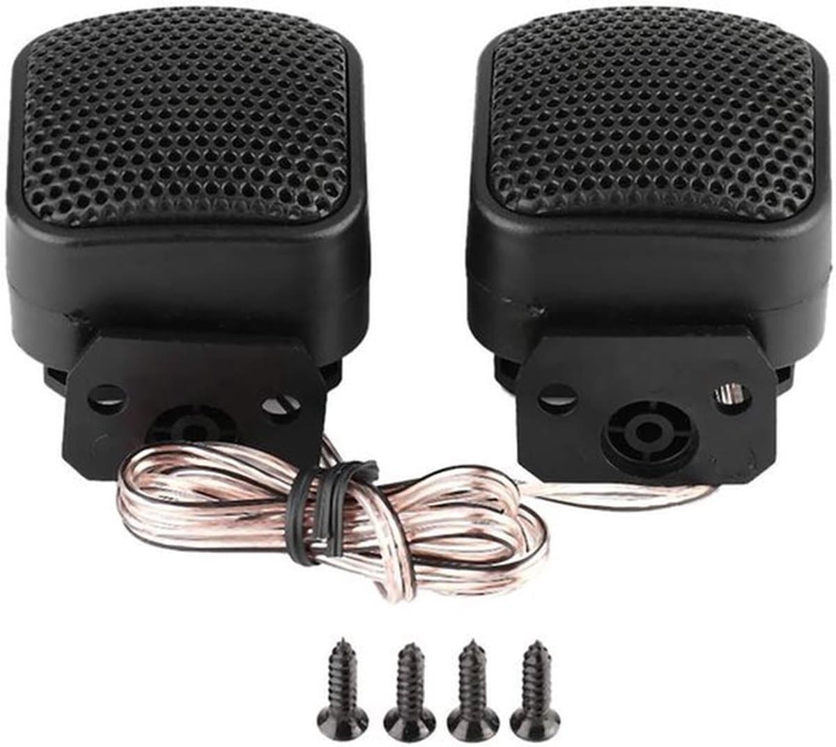 Auto Tweeter, 2Stuks Auto Kleine Vierkante Luidspreker Luide Audio Muziek Tweeter Luidspreker 500W