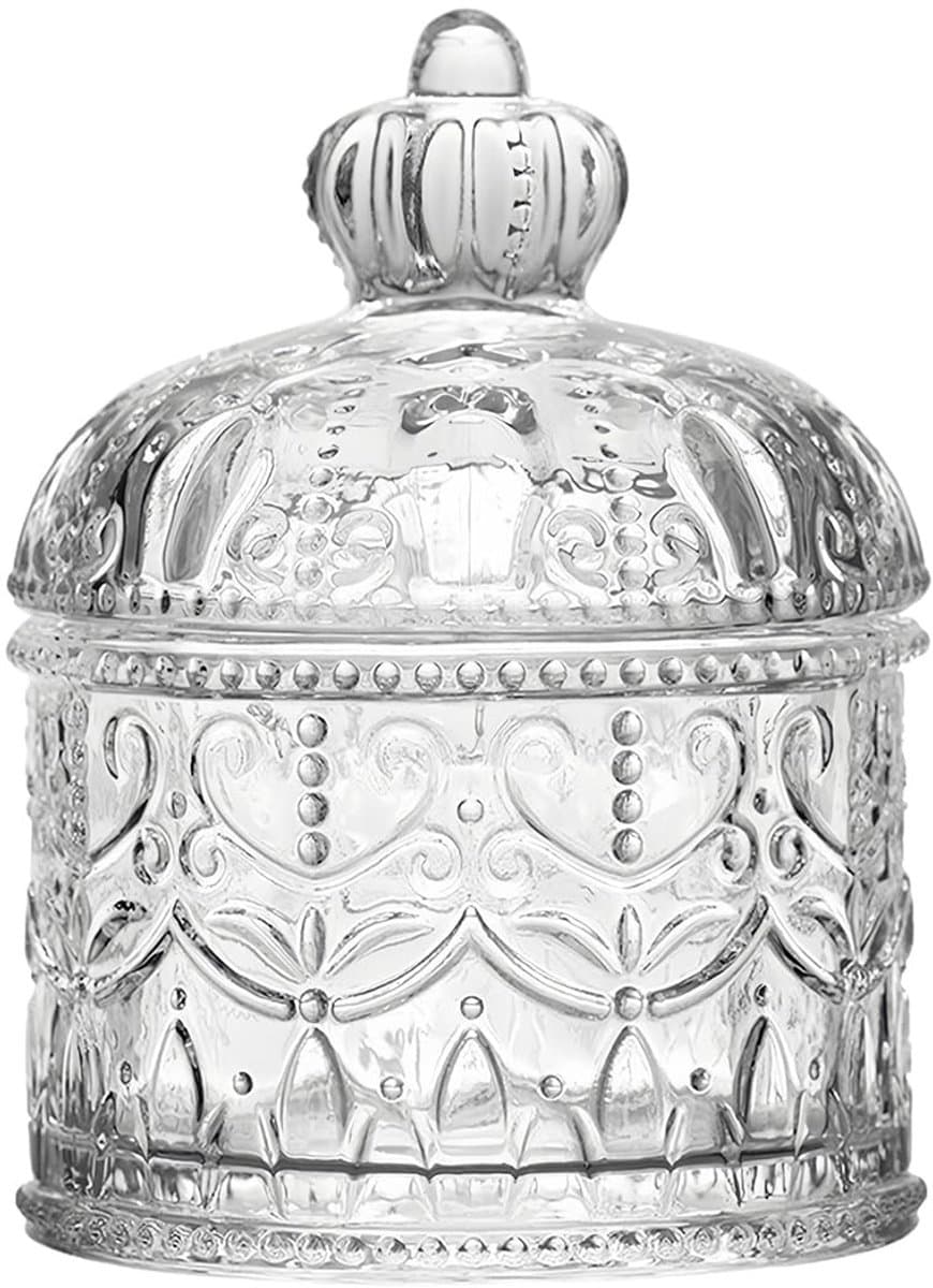 Cosensi- Opslagpot 200ml - Glazen Pot met Deksel - Vintage Design - Decoratieve Voedselopslag - Elegant - Tijdloze Charme