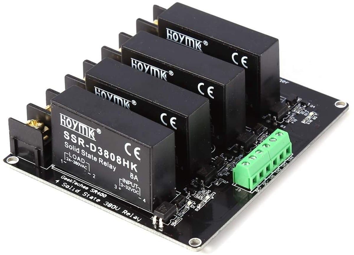 OmGoods - Dailygoody - Halbleiterrelais 380V - 4-Kanaals Relaismodule - Betrouwbare Schakeloplossing - Compact Formaat - SSR-Switch-Controller - Ideaal voor Aut