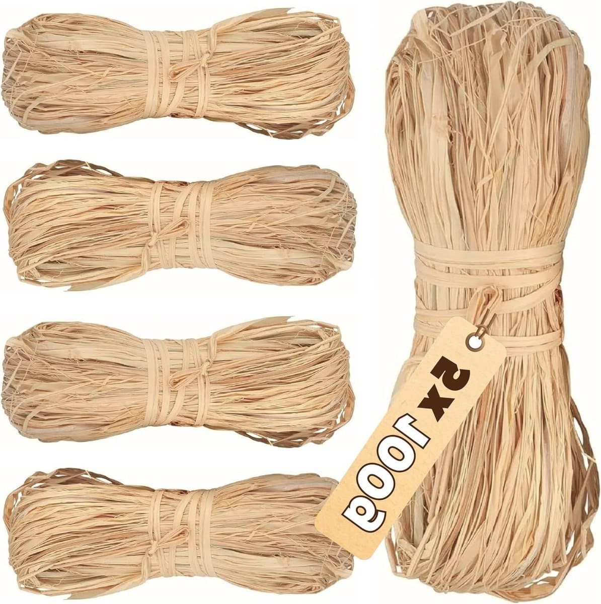 Natuurbast - Knutselmateriaal Decoratie - Ambachtelijk Werk - Natuurlijk Vulmateriaal - 500 gram - Natuurlijk