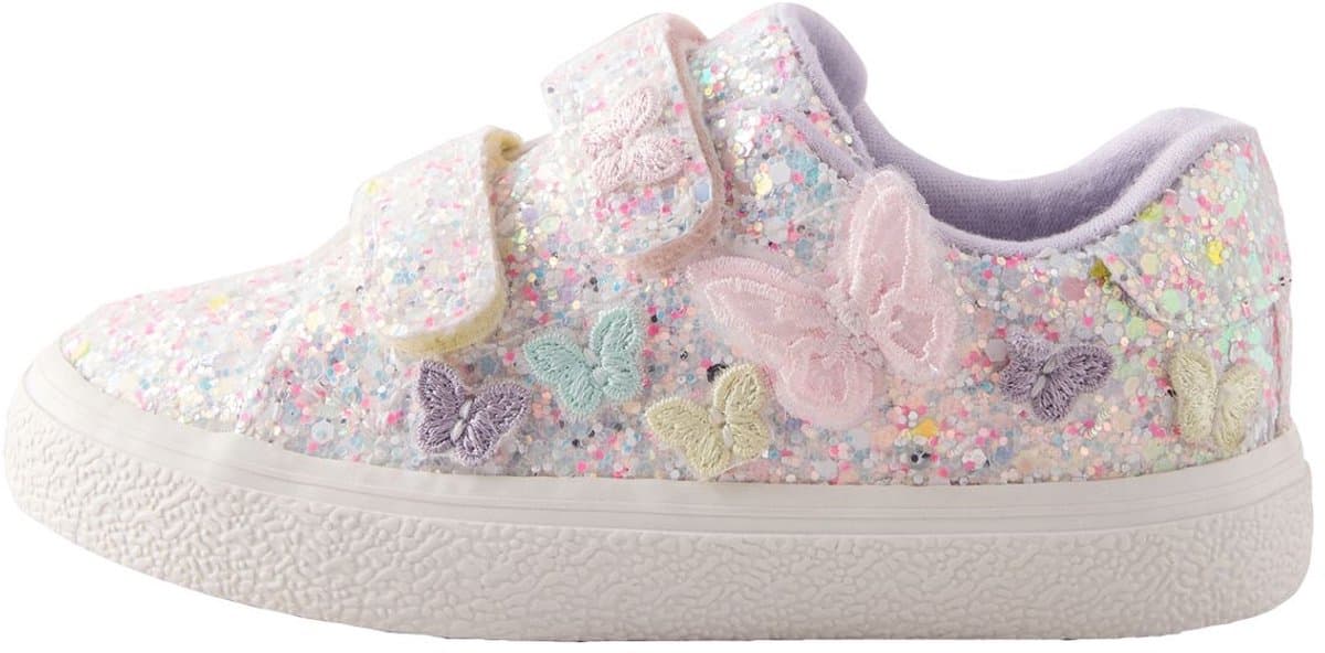Next Vlindersneakers met klittenband en brede pasvorm (G)