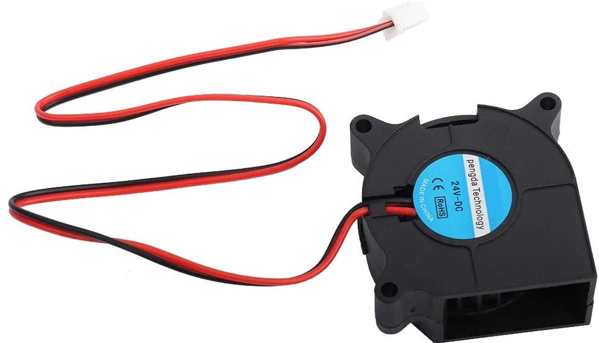 Dailygoody - 24V Turbo Fan 40x40x20mm - Hoge Ventilatie voor 3D Printer - Effectieve Koeling - Compact formaat - Geschikt voor 3D printen - Zwart