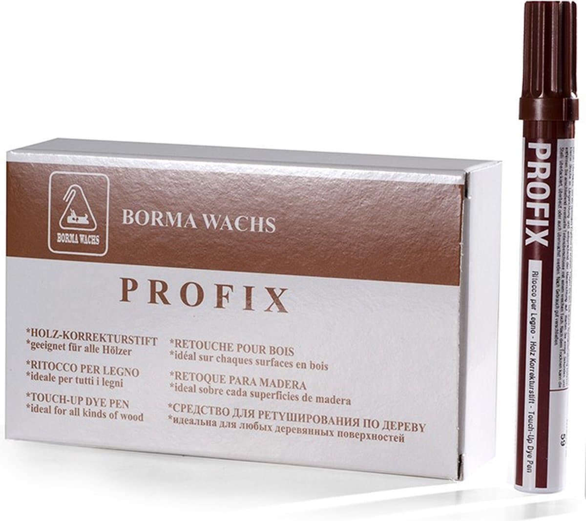 Borma Wachs Profix Retoucheerstift Teak (kleur 17)