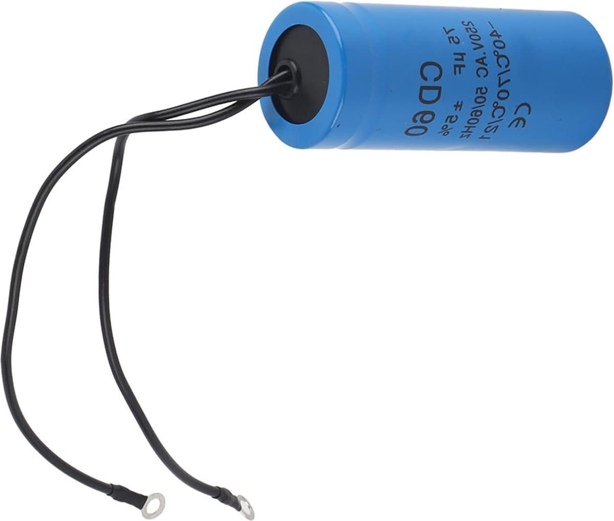 CD60 75uf 250V AC Startcondensator - HVAC condensator - Motor Startcondensator - Startcondensator 75MFD Microfarad met Draad .