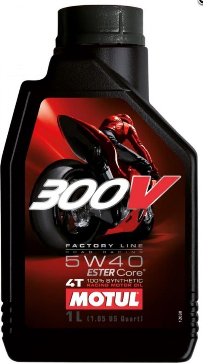 motul 300v factory line road racing 5w40 100% synthetische motorolie can 1l