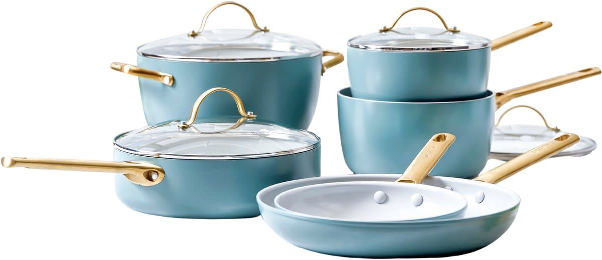 GreenPan Padova Reserve Pannenset 10-delig Sky Blue