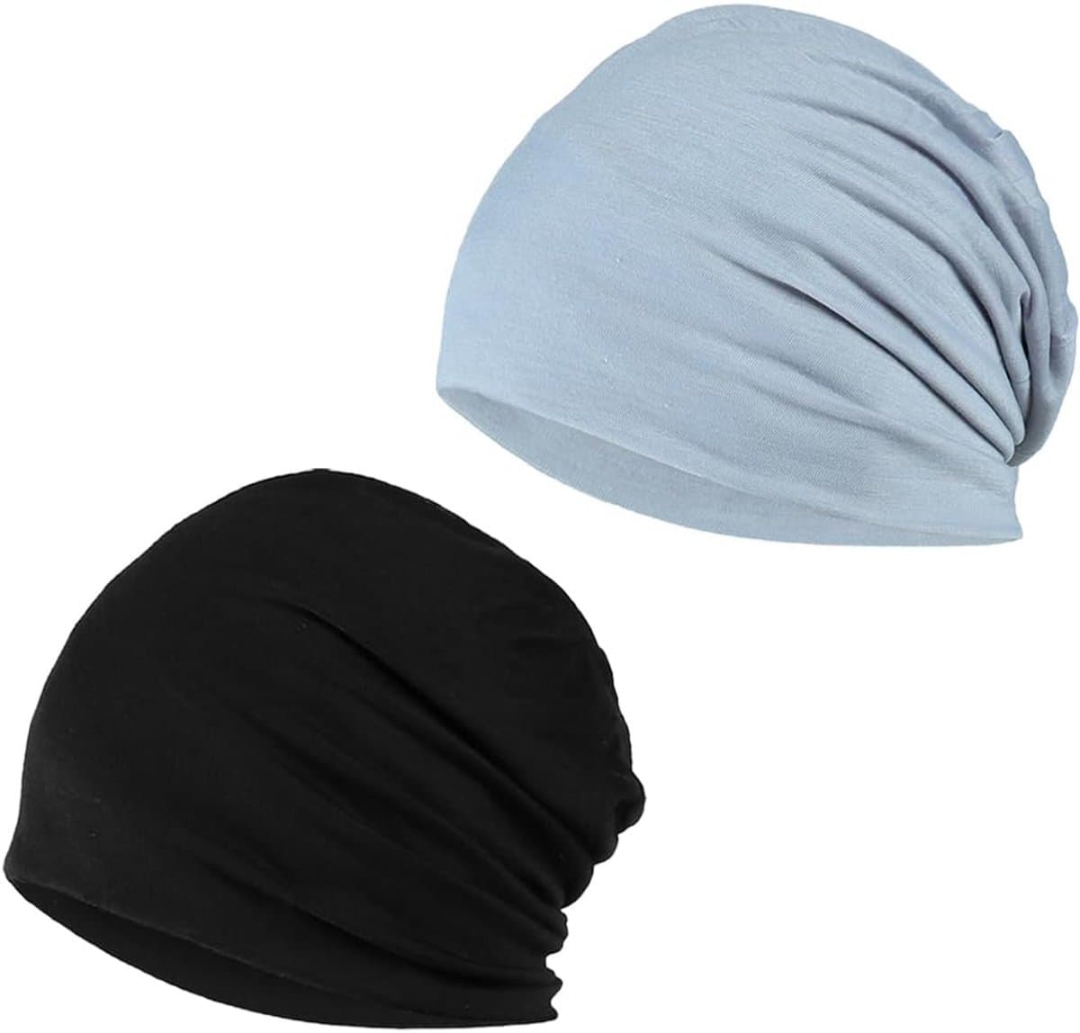 2 Stuks Slouchy Muts Katoen - Comfortabele Slaapmuts en Hoofdbedekking voor Dames en Heren
