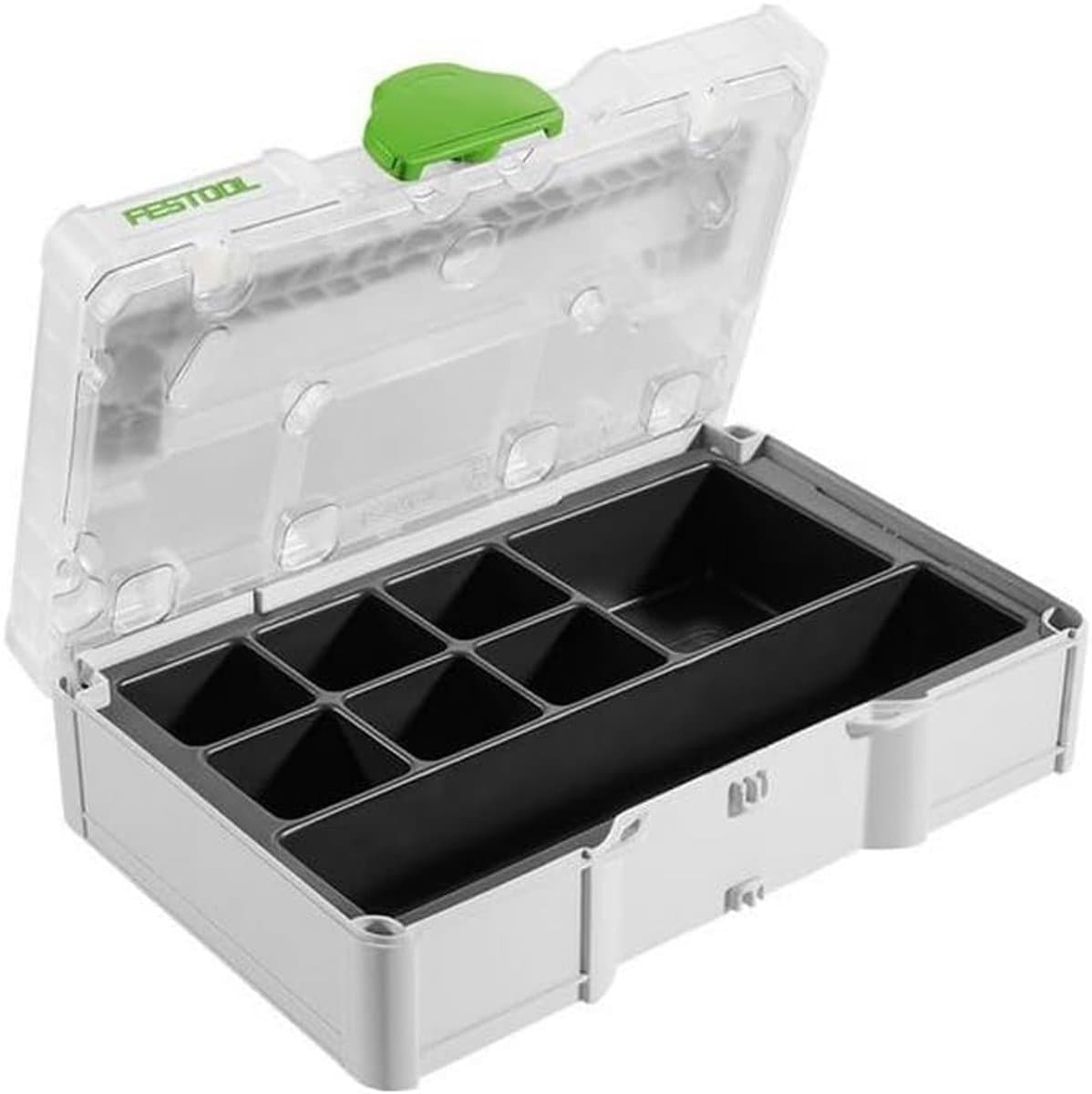 Opbergkist - Mini Organizer - Kleine Onderdelen Opslag - Modulair Systeem - 26.5x17.1x7.5cm - Zilver