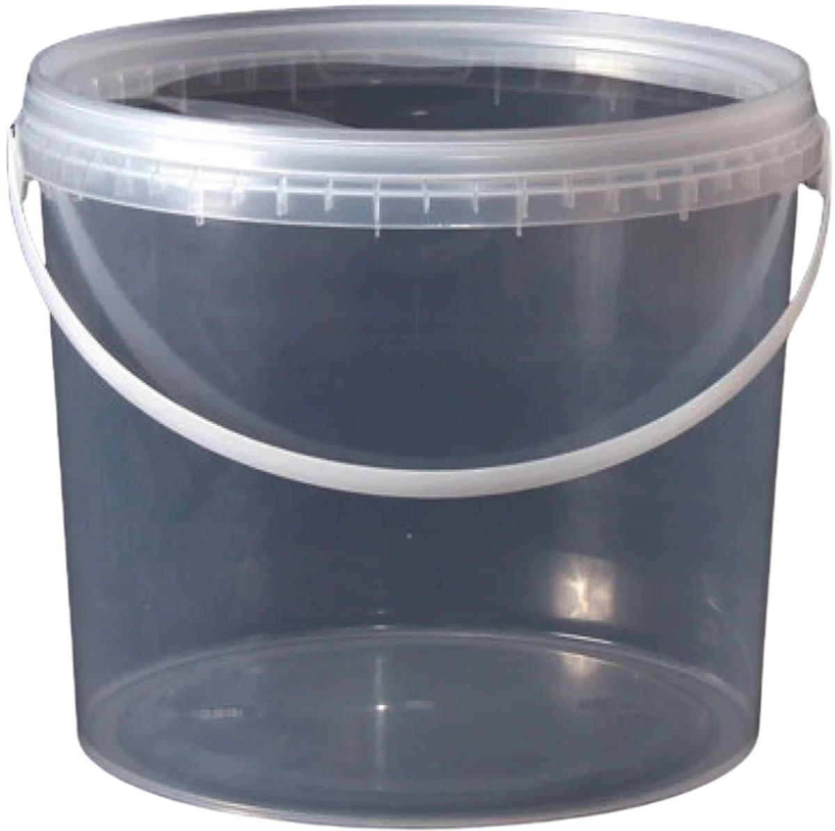 Oswalt - 2,5 Liter - Transparante emmers met deksel (50 stuks)