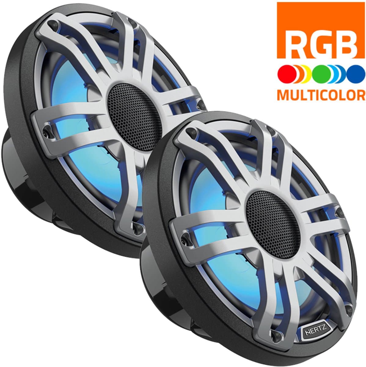 HMX 6.5 S-LD-G - 6.5" Marine Sport high performance coax speakers wit RGB LED, set van 2