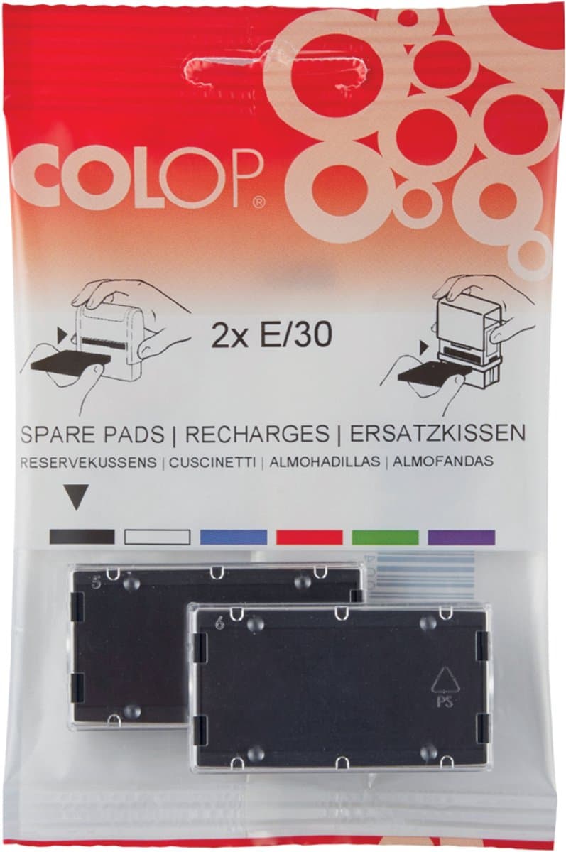 COLOP vervangstempelkussen E/15, rood