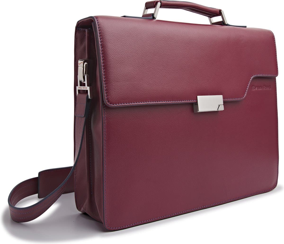 Evan Red Amsterdam - Briefcase - Rood - Laptoptas - Leer