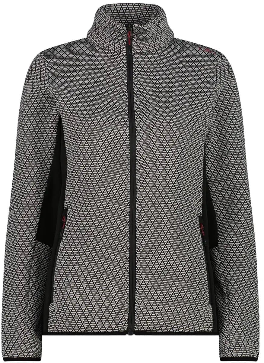 Dames technische gebreide fleece met rits CMP