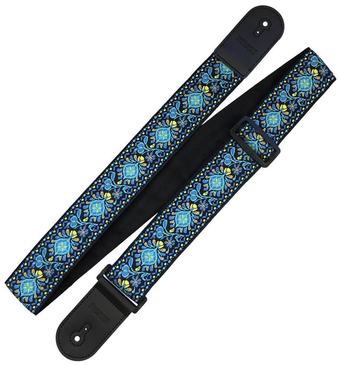 Richter Retro Blue Jacquard Gitaarband - 1774