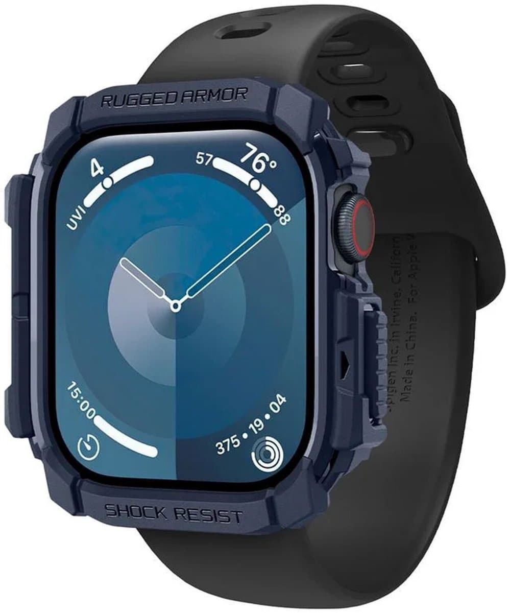 Spigen Rugged Armor Apple Watch 10 (46 Mm) Marineblauw