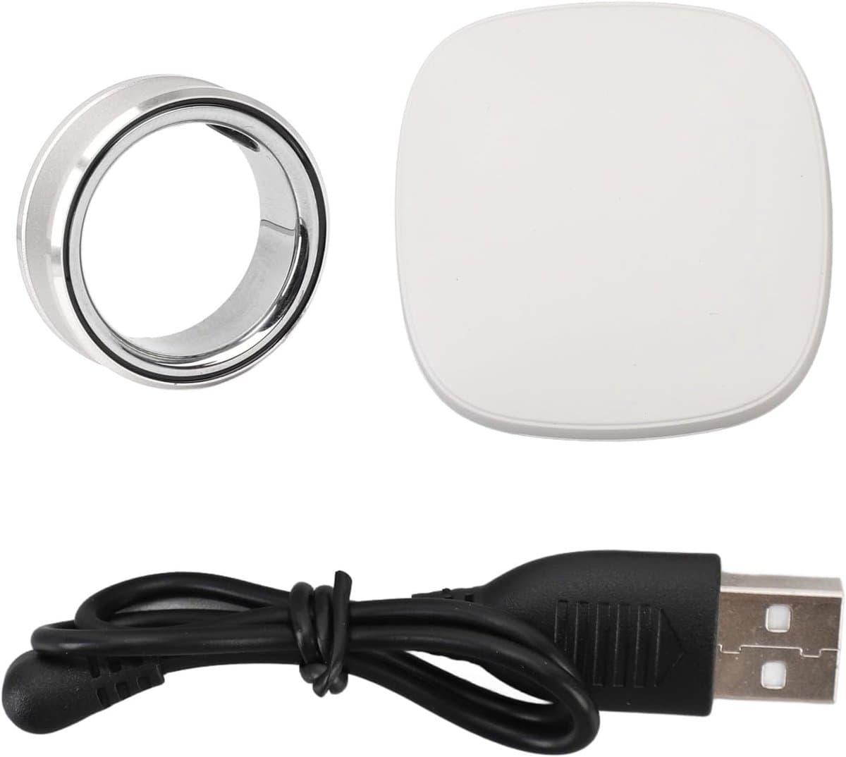 Slimme Gezondheidsring - Fitness Tracker - Gezondheid Monitoren - Waterdicht Ontwerp - 18 mAh Batterij - Zilver