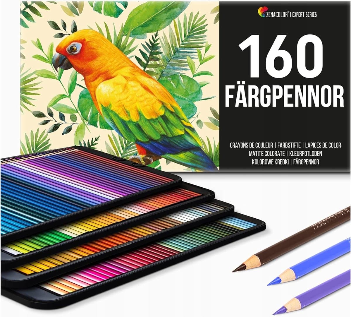 160 Genummerde Kleurpotloden - Professionele Set voor Kunstenaars