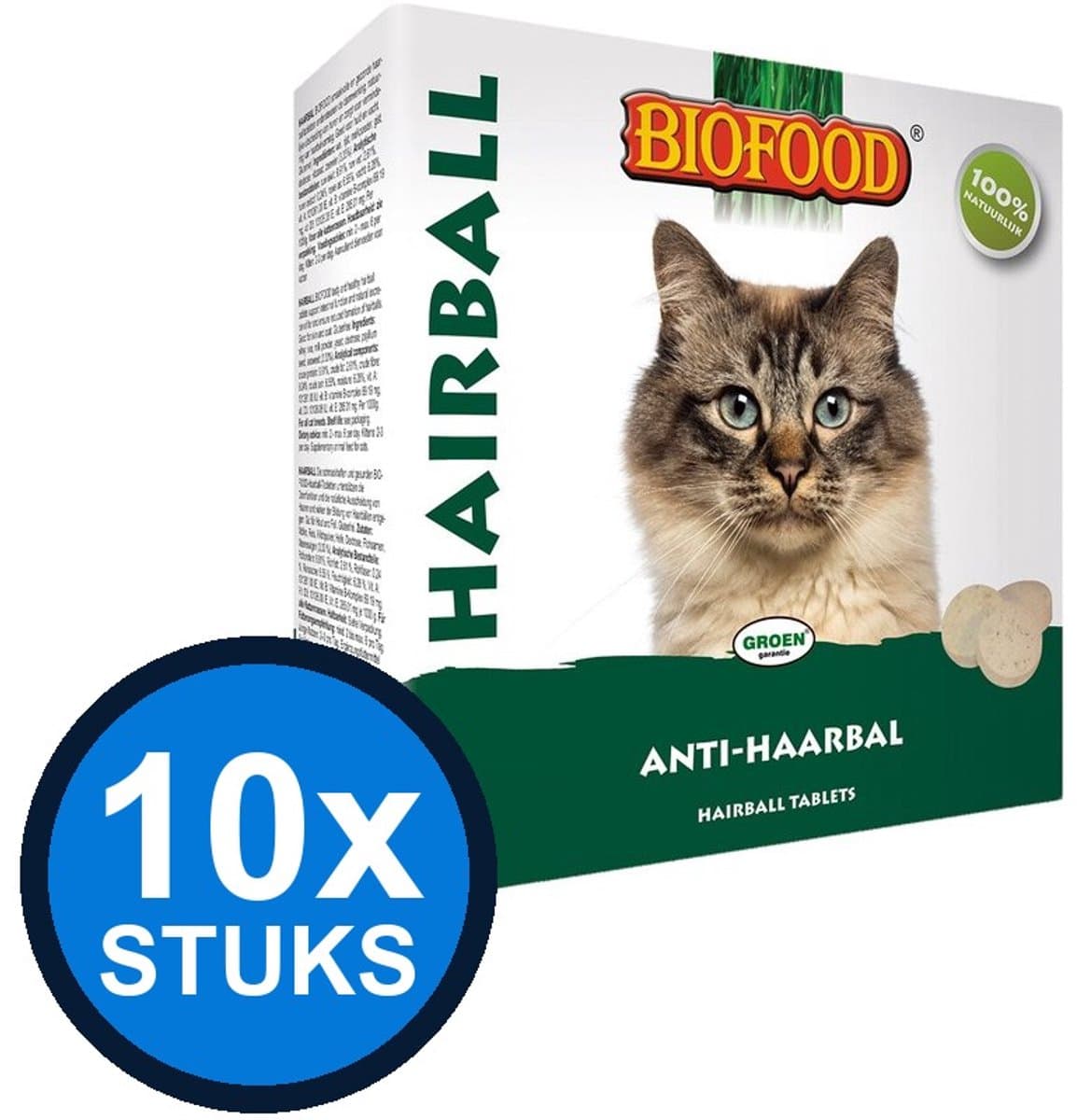 10x Biofood - Anti-haarbal tabletten 100st