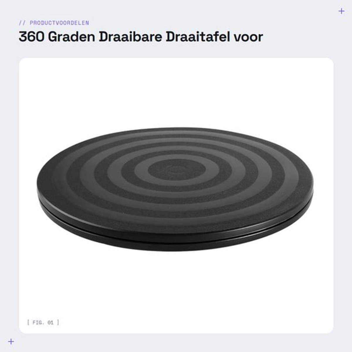 360 Graden Draaibare Draaitafel voor Monitor en Sculpturen