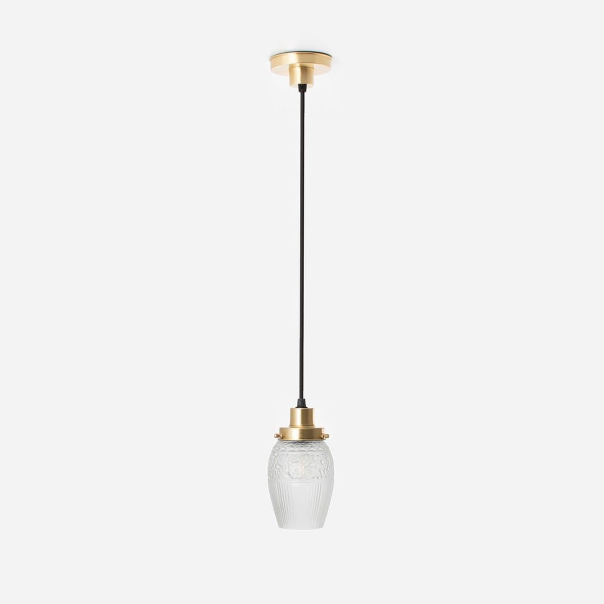 Hanglamp aan snoer Flower Yard Geëtst 20's Messing - Art Deco Trade