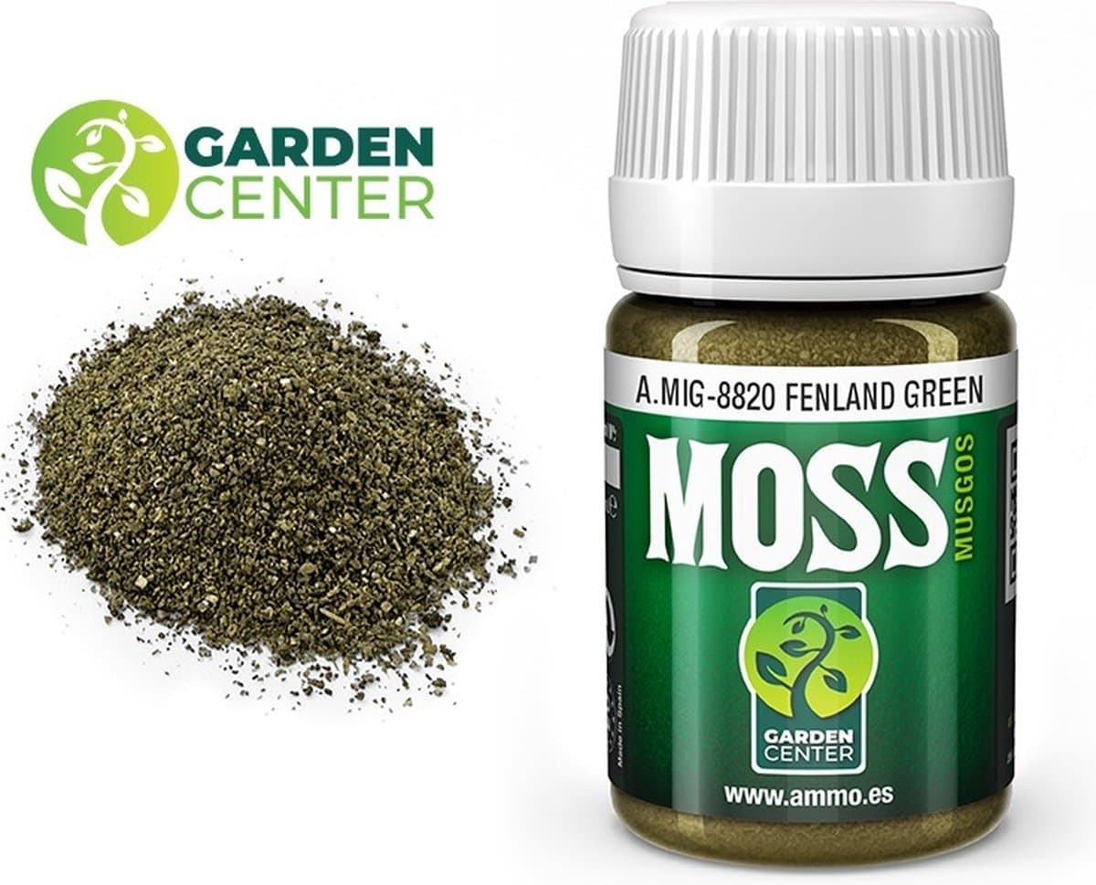 AMMO by Mig Jimenez Modelbouwdecoratie - MIG 8820 Fenland Green Moss - 35ml Effecten potje