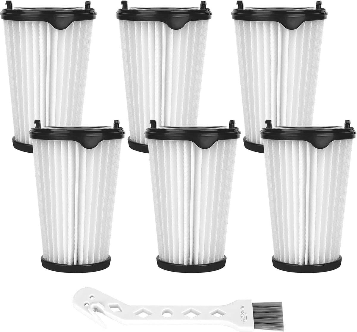 Gigicial AEG CX7-2 stofzuigerfilterset - Wasbare en herbruikbare HEPA-filters - Hoogwaardige filtratie, eenvoudige installatie - 6-pack - Compatibel met AEG-modellen, wit
