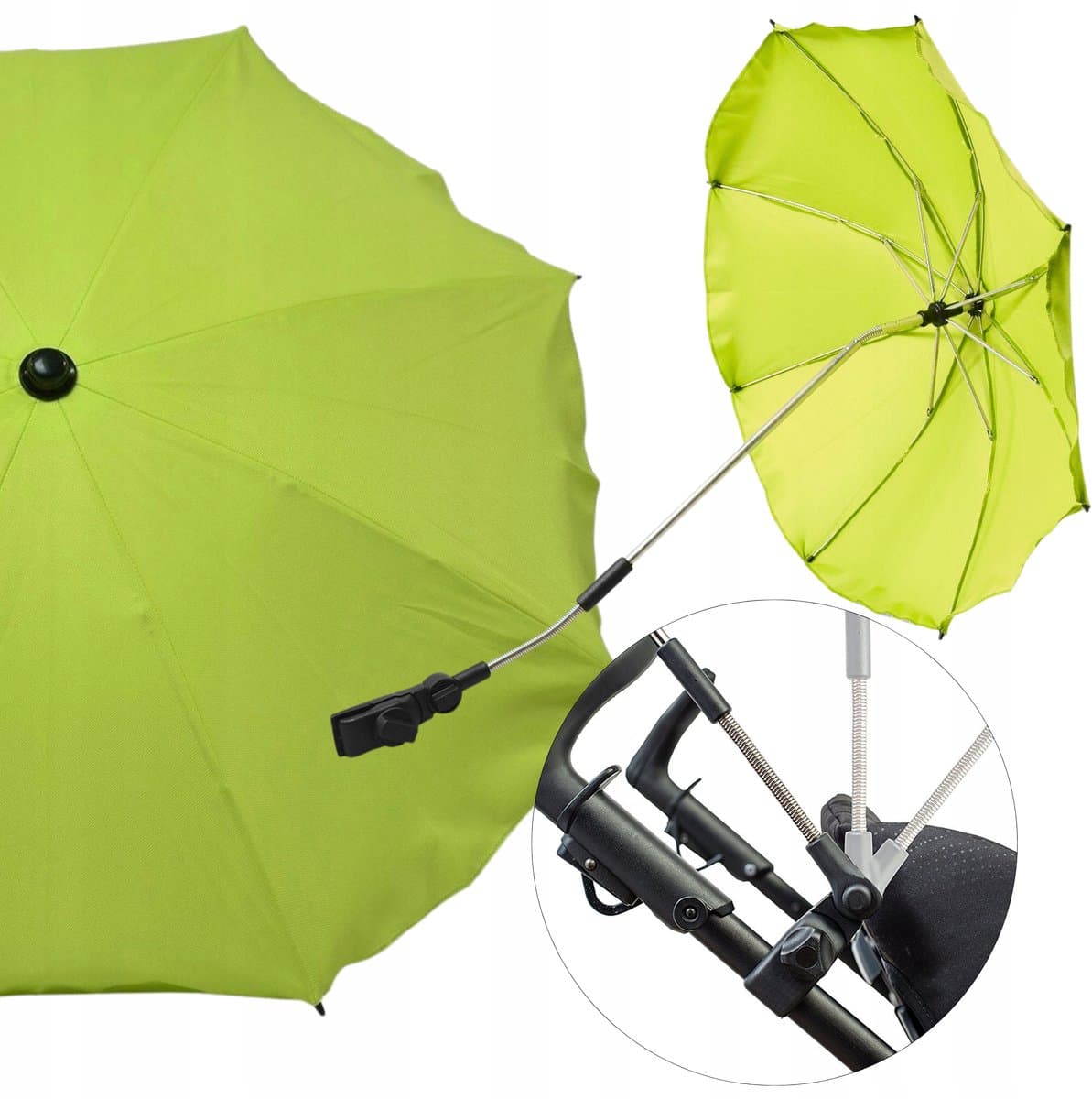 Universele Kinderwagen Parasol UV 50+ Zon- en Regenbescherming Limoncello