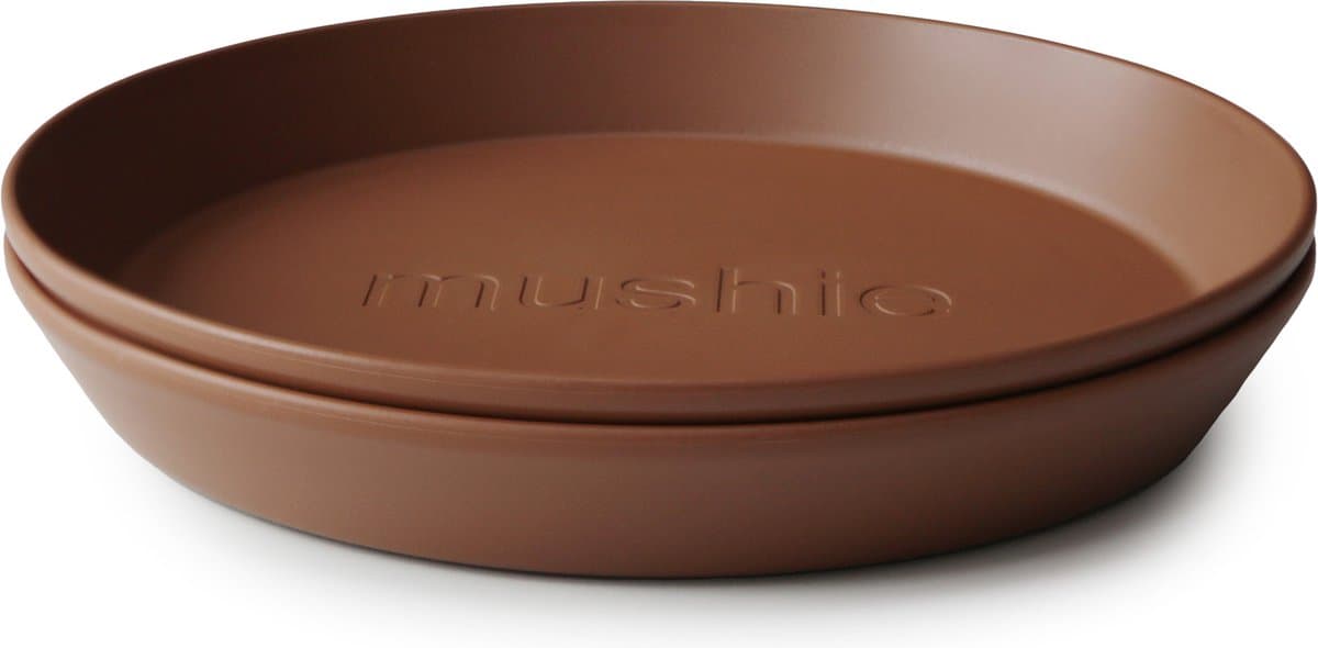 Mushie Kinderservies Set 2 Borden Rond