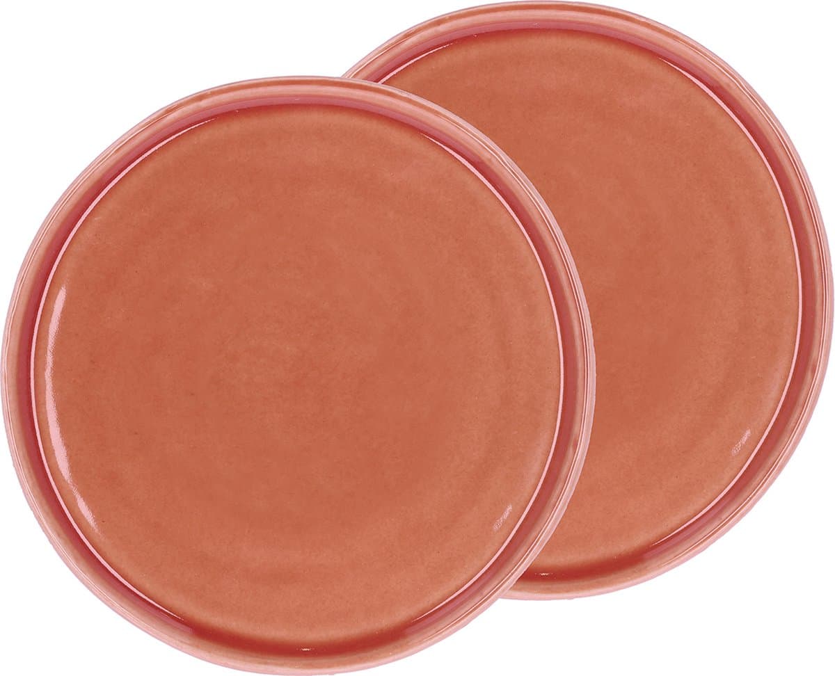 Villa Collection Allure Taartbord Dia 17 x 2 cm 2 st. Amber