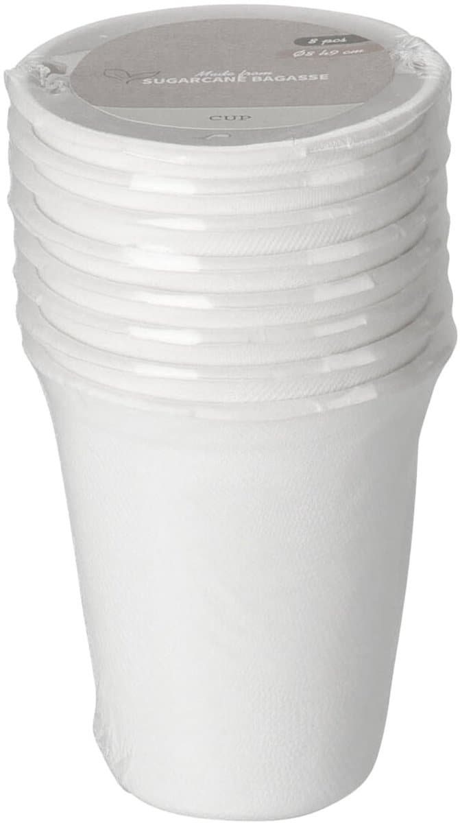 Cup Bagasse 275ml Set 8pcs