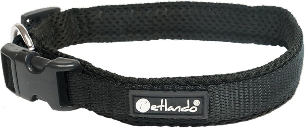 Hondenhalsband Petlando Mesh Collar XL Zwart 55-60cm