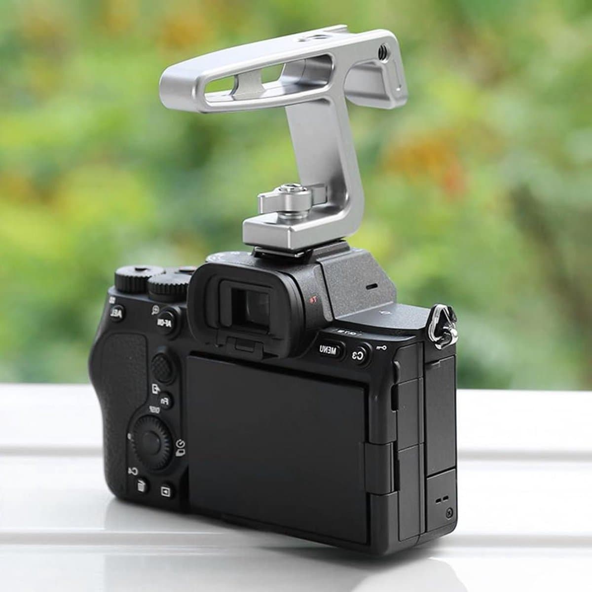 Camera Handgreep - Top Grip - Stabiliseren van Beeld - Veelzijdige Bevestigingsopties - 100g - Grijs
