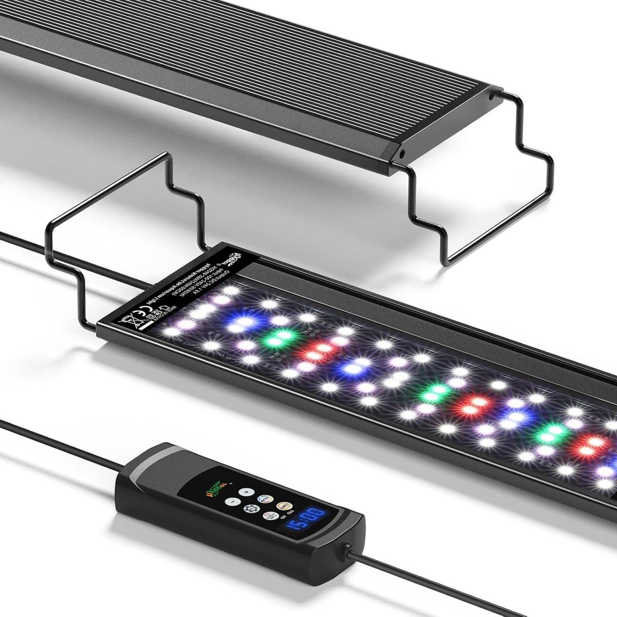 Aquarium LED Verlichting - Aquariumlamp Timer - Planten Groei - Volledig Spectrum - 30-45 cm - Zwart