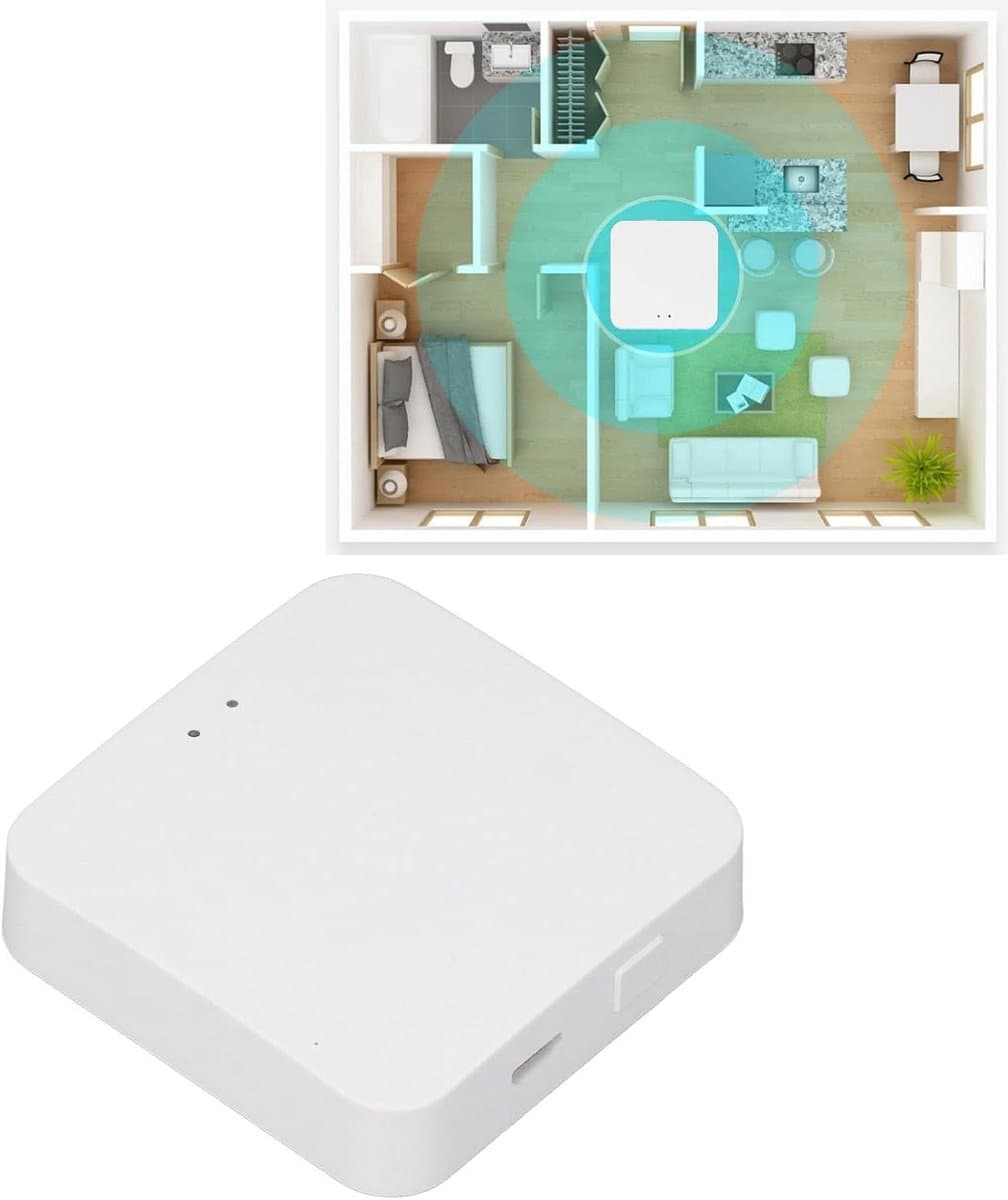 Smart Lock Gateway - WiFi Bridge - Deur Beheer - Spraakbesturing Compatibel - 8 x 6 x 6 cm - Wit