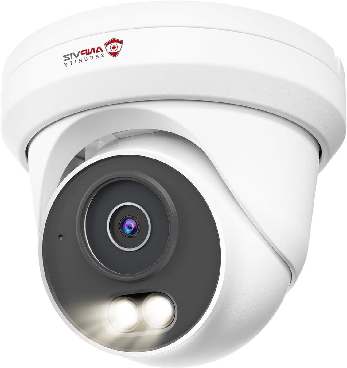 Beveiligingscamera Buiten - IP Camera Torentje Camera - Huis Beveiligen - Dubbel Licht Nachtzicht - 5MP HD - Wit