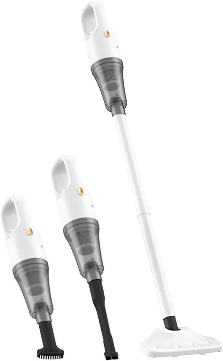 Draadloze Stofzuiger - Steelstofzuiger Handstofzuiger - Efficiënt Schoonmaken - Krachtige Zuigkracht - 4000 mAh Batterij - Zwart