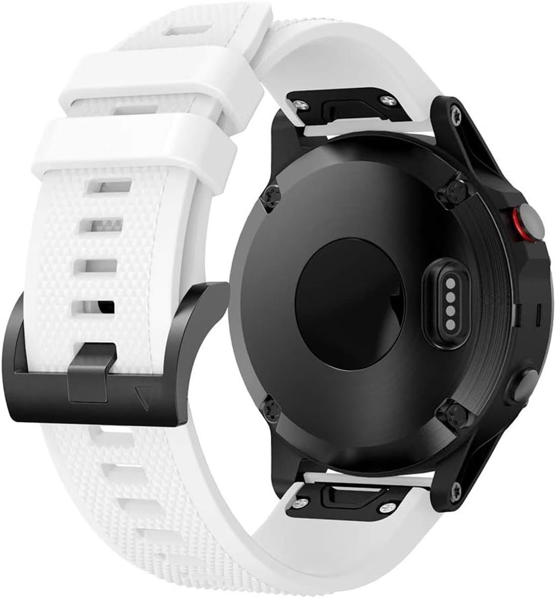 Zachte en Ademende Silicone Horlogeband voor Garmin Fenix 8, Approach S70, S62 en S60 - 22mm Quick Fit Vervangband