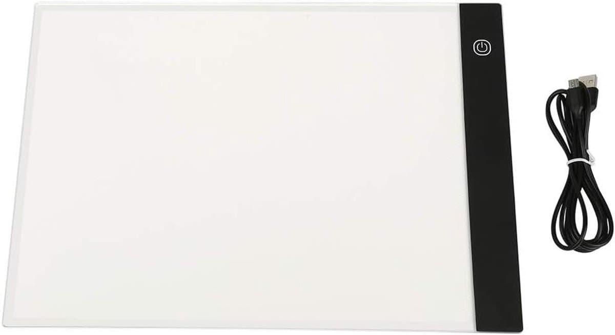 Drumm A3 Light Tablet, LED Drawing Light Table, 5 mm LED Copy Light Box, Ultra-Thin Light Box with Adjustable Brightness, USB Cable for Drawing, Sketching