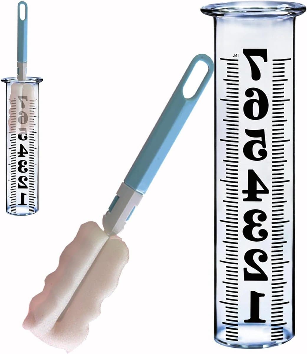 Regenmeter Vervangingsbuis - Regenmeter Buis - Regenval Meten - Verdikt Transparant Plastic - 7 Inch - Transparant