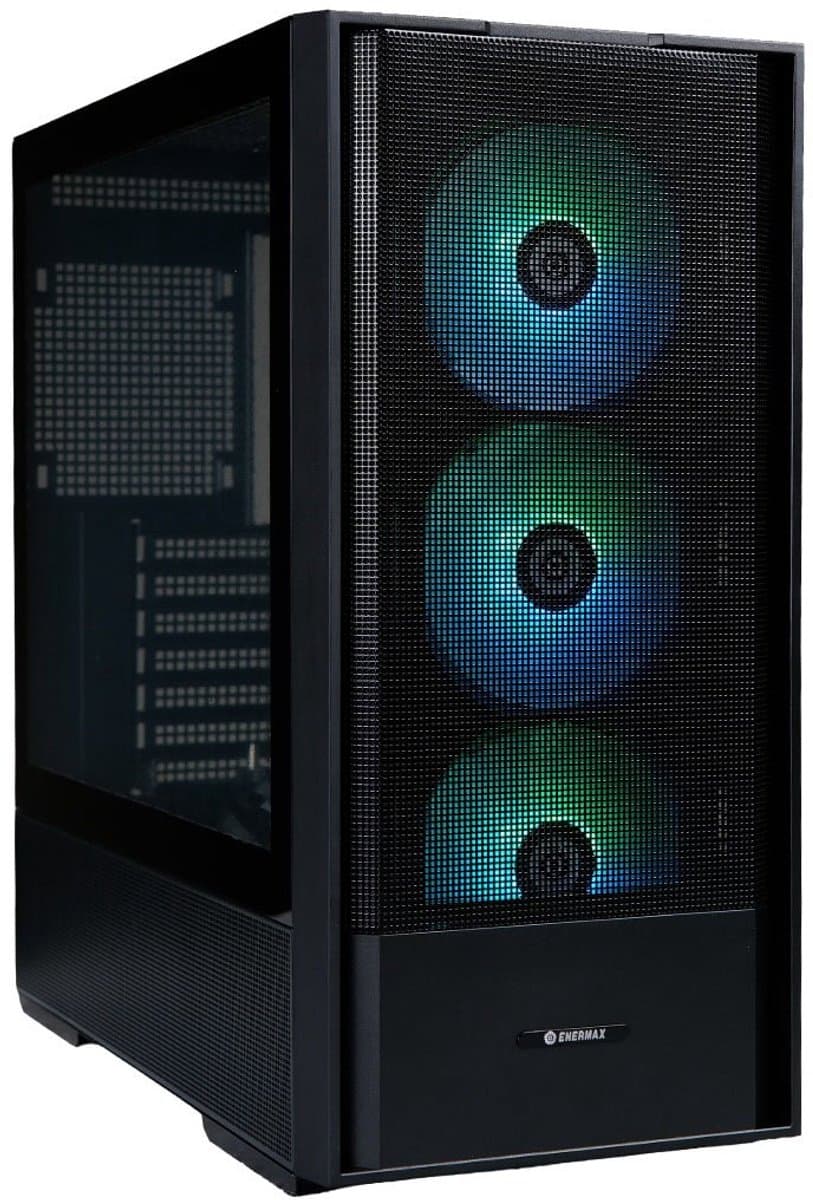 Enermax K1A AIR 3x120mm ARGB Fan Mesh Gehard Glas USB 3.2 EB850-C 850W 80+ Bronze Mid Tower ATX Gaming Behuizing (EC-K1A-AIR-EB850-C)